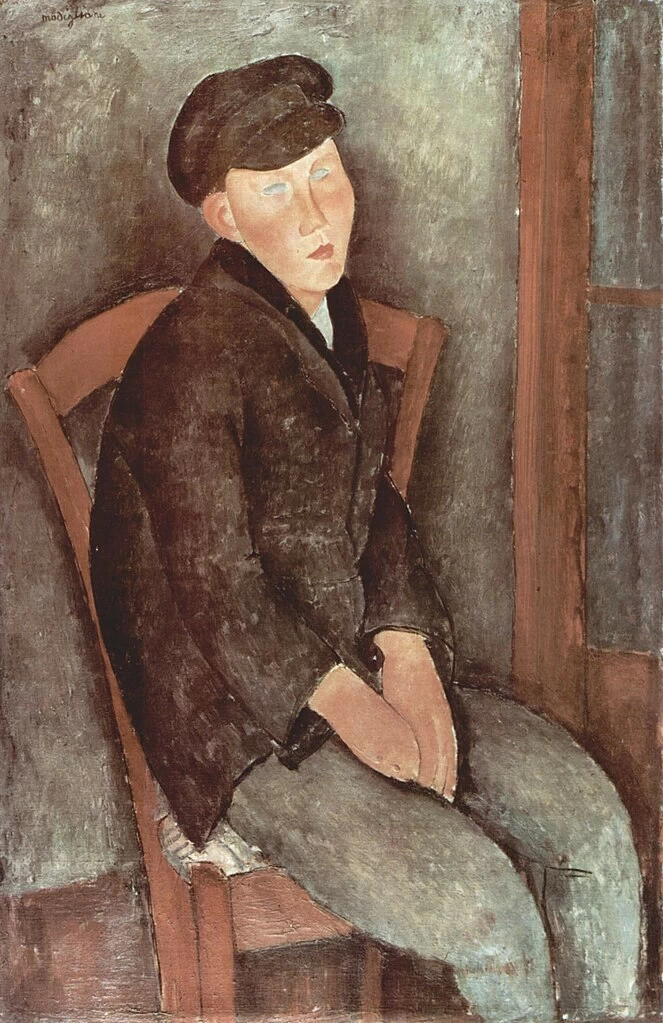 Amedeo Modigliani - 109, Ragazzo seduto con cappello